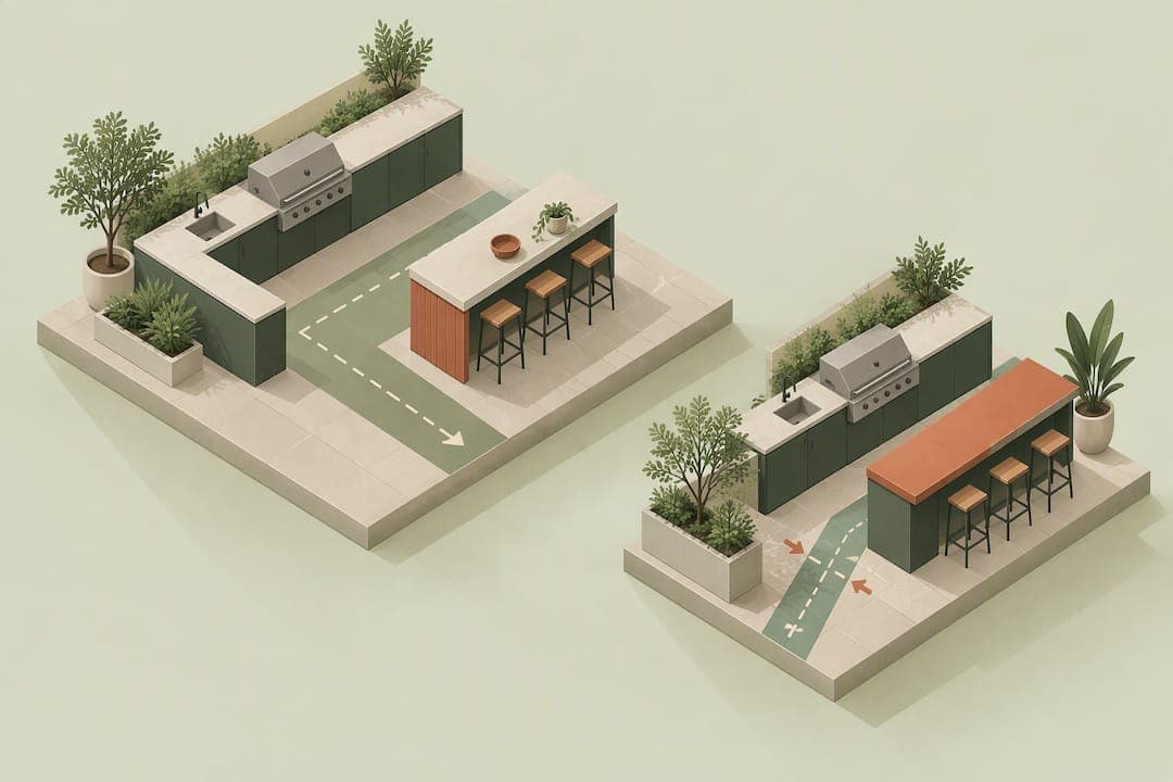Homeowners: Catch Clearance Conflicts with 3D Outdoor Kitchen Layouts