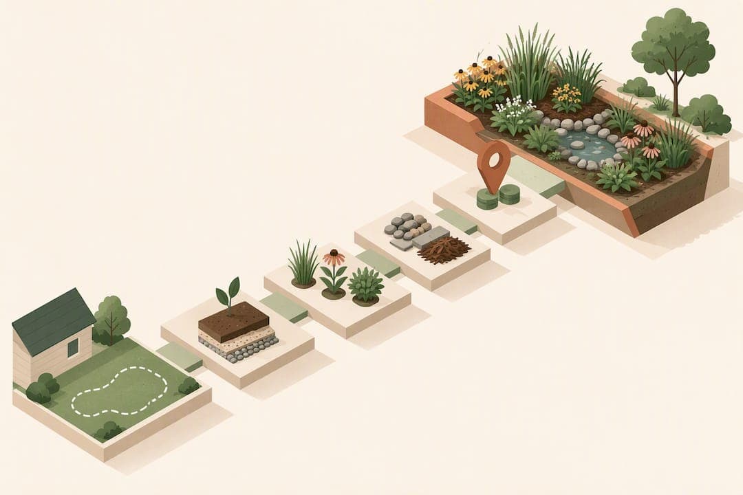 Plan and Price Rain Garden Design for Homeowners with 3D Pricing